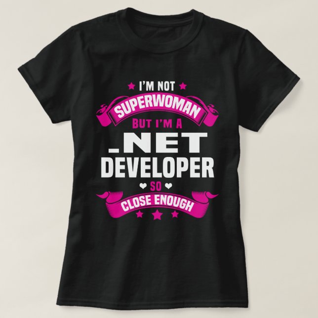 .Net Developer T Shirt (Design framsida)