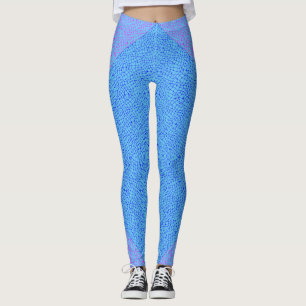Net mönster 05 Indigo Blue LBlue BG Leggings