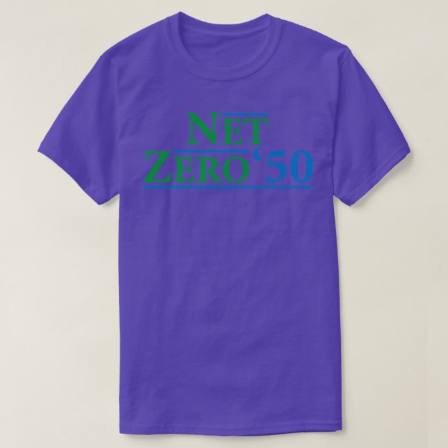 Net Zero 2050 Climate Change Carbon Emissions Redu T Shirt (Design framsida)