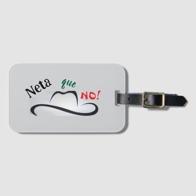 Neta que No! Bagagebricka (Framsida horisontal)