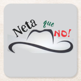 Neta que No! Underlägg Papper Kvadrat