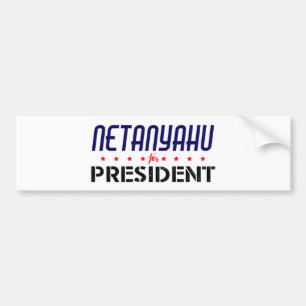 Netanyahu för president bildekal