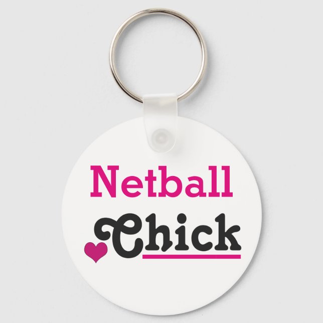 Netball Chick Nyckelring (Framsida)