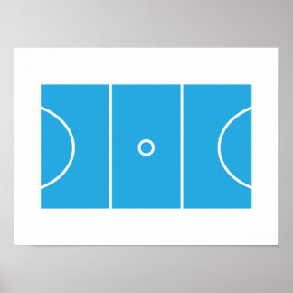 Netball Court Poster