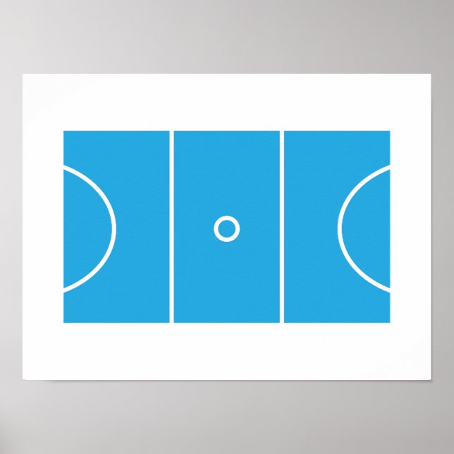 Netball Court Poster (Framsidan)
