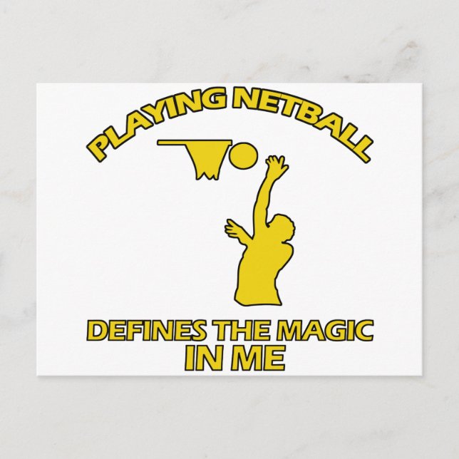 Netball DESIGNS Vykort (Framsida)