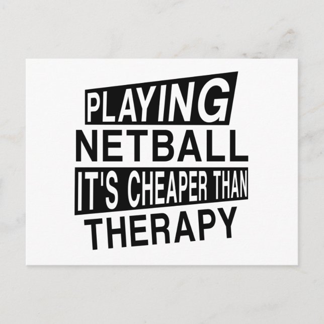 NETBALL Det är billigare än behandling Vykort (Framsida)