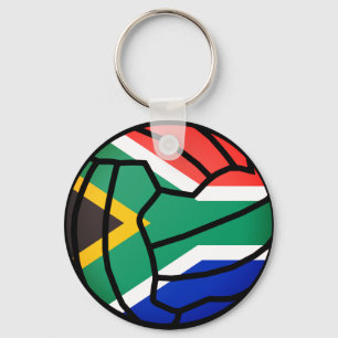 Netball för design för Sydafrika flaggaboll Nyckelring