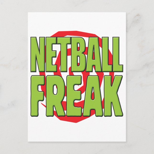 Netball Freak G Vykort (Framsida)