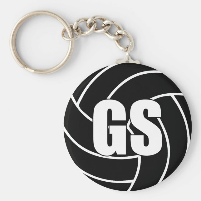 Netball Goal Shooter GS Key Ring Nyckelring (Framsidan)