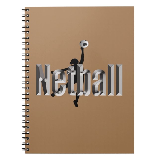 Netball Player och Dimensional Namn, Anteckningsbok (Framsidan)