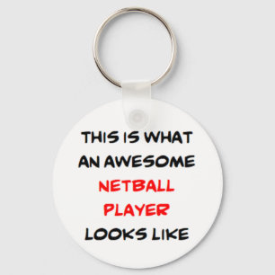 Netball-spelare, fantastisk nyckelring