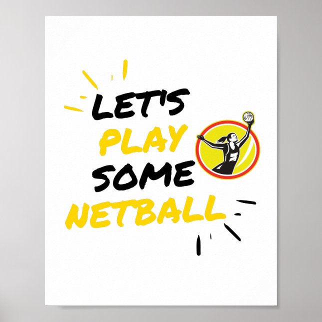 Netball-spelare Poster (Framsidan)