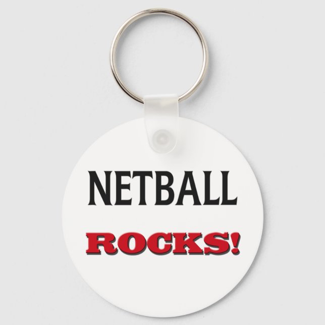Netball Sten Nyckelring (Framsida)