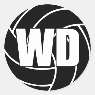 Netball Vinge Defence, WD, Netball Team Stickers Runt Klistermärke