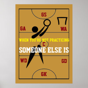 Netballdomstolorienteringen och placerar poster