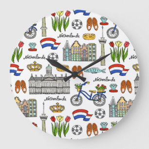 Netherland klottermönster stor klocka