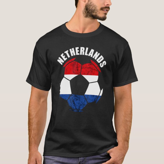 Netherlands Dutch Pride Netherlands Soccer Player  T Shirt (Framsida)
