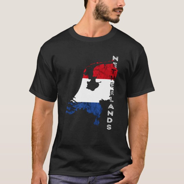 Netherlands Holland Dutch Pride Netherlands Flag D T Shirt (Framsida)