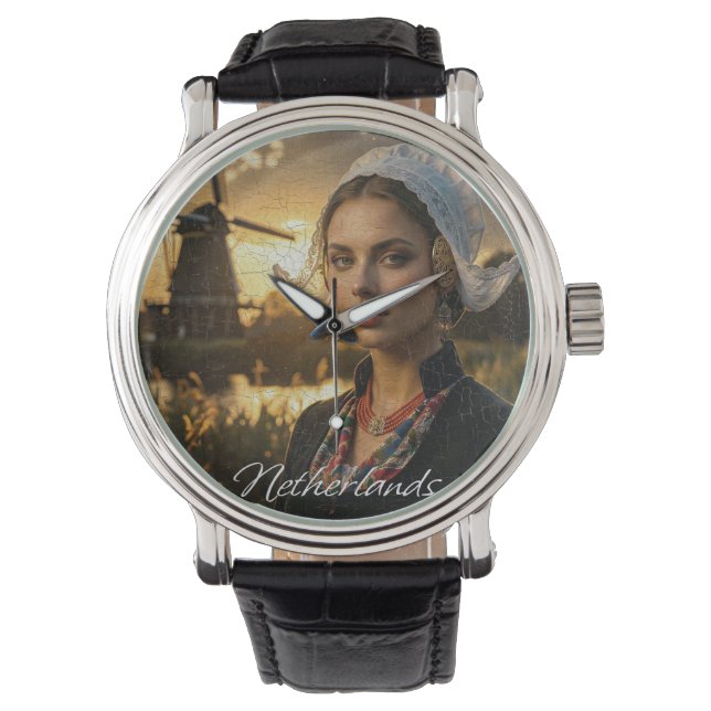 NETHERLANDS - OLJEMÅLNING ARMBANDSUR (Framsida)