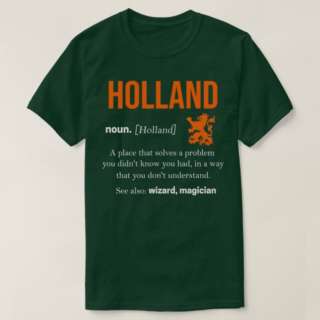 Netherlands Oranje Amsterdam Dutch Flag Holland  T Shirt (Design framsida)