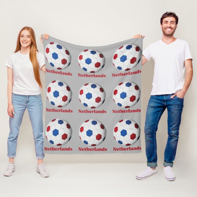 Netherlands Soccer Fleecefilt (På plats)