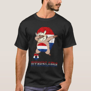 Netherlands Soccer Player Hedgehog Dutch Flagga Du T Shirt
