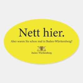 nett hier baden württemberg ovalt klistermärke