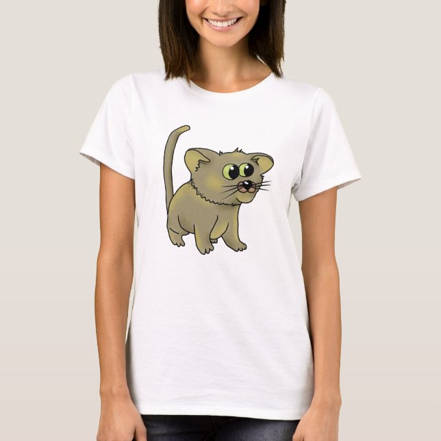 Nette Katze T Shirt (Framsida)