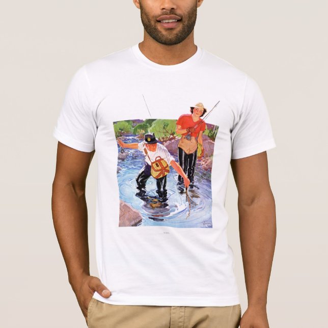 Netting A Fish by R.J. Cavaliere Tee Shirt (Framsida)