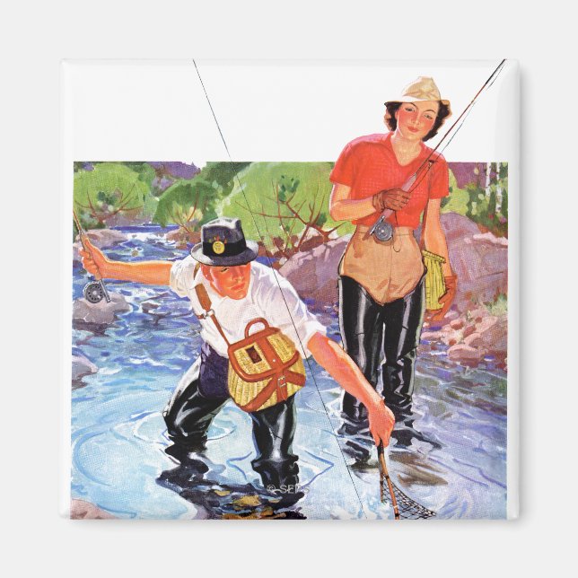 Nettning A Fish by R.J. Cavaliere Magnet (Framsidan)