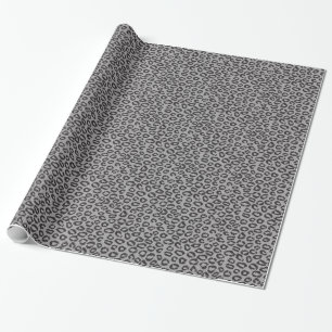 Netto snöre för svart med leopardmönster på vi presentpapper