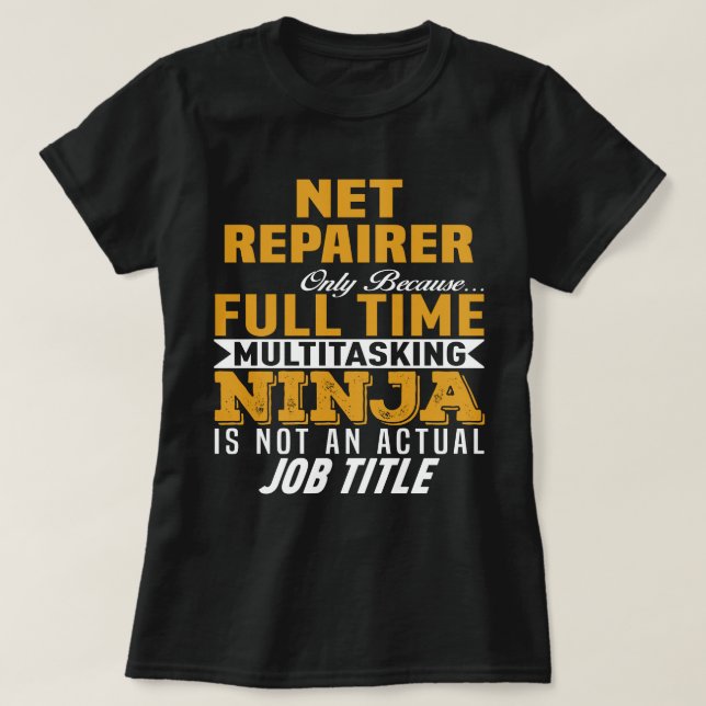 Nettoreparatör T Shirt (Design framsida)
