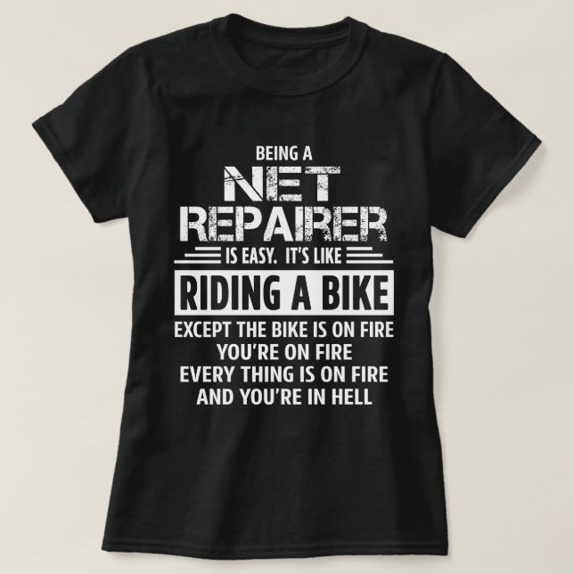 Nettoreparatör T Shirt (Design framsida)