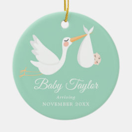 Netural Gravid-meddelande Pojke Julgransprydnad Keramik