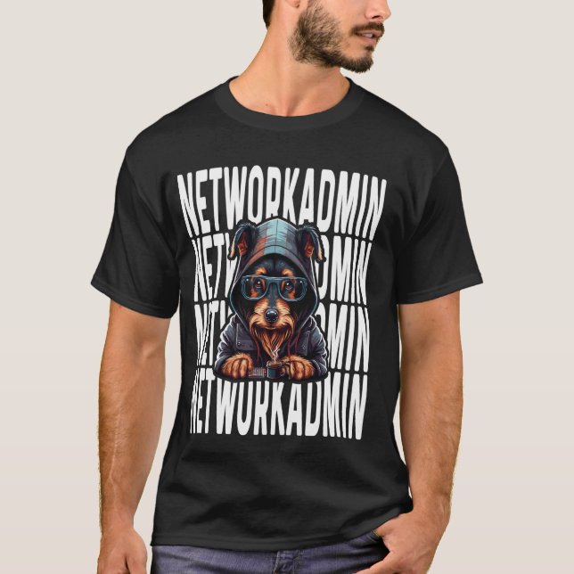 Network Admin Sysadmin Network ingenjör T Shirt (Framsida)