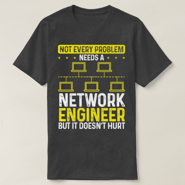 Network Engineering Server Network Ingenjör Verkty T Shirt (Design framsida)