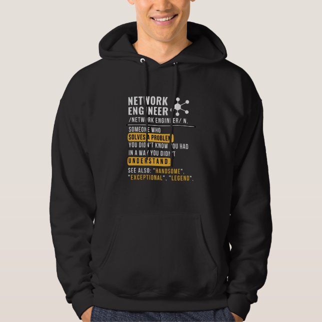 Network Ingenjör Definition Hoodie (Framsida)
