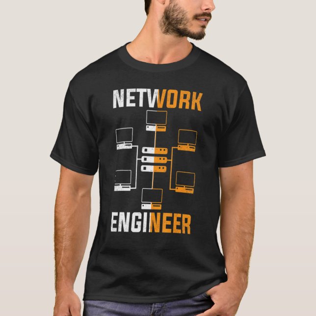 Network Ingenjör Engineering It Apparat 1 T Shirt (Framsida)