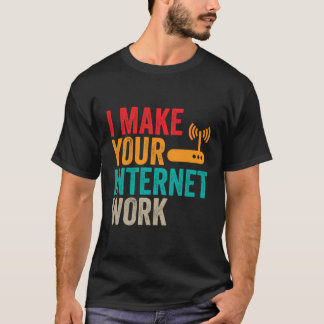 Network Ingenjör Internet Work Administrator Engin T Shirt