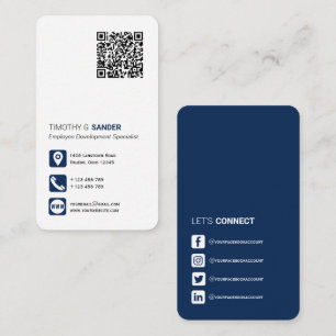 Networking QR-kod, professionell social mediefolk  Visitkort