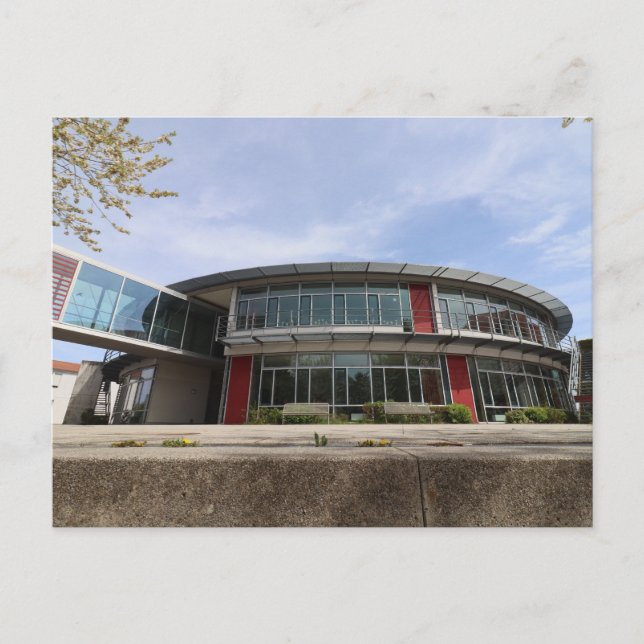 NEUBAU HAAGER REALSCHULE IM FRÜHLING VYKORT (Framsida)