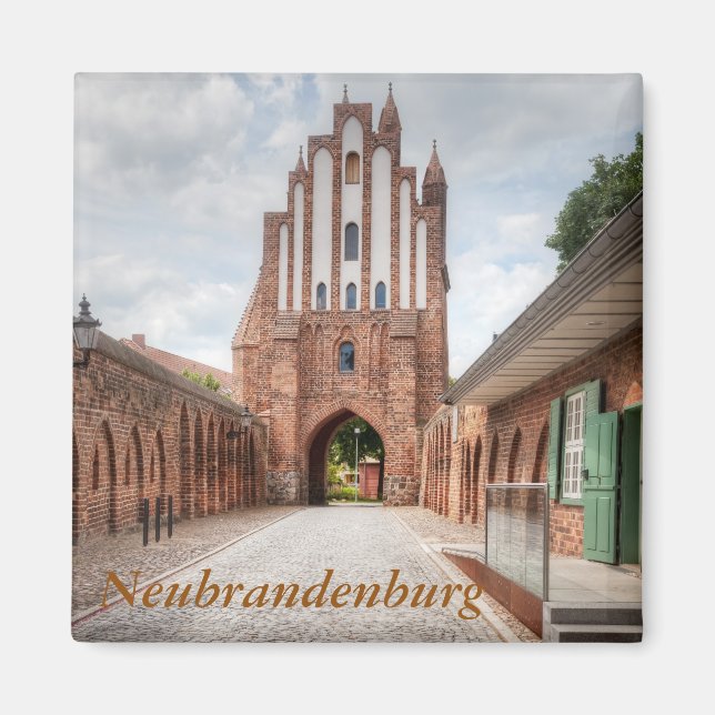 Neubrandenburg Friedländer Tor Magnet (Framsidan)