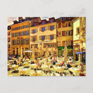 Neuchâtel Schweiz Art Vykort