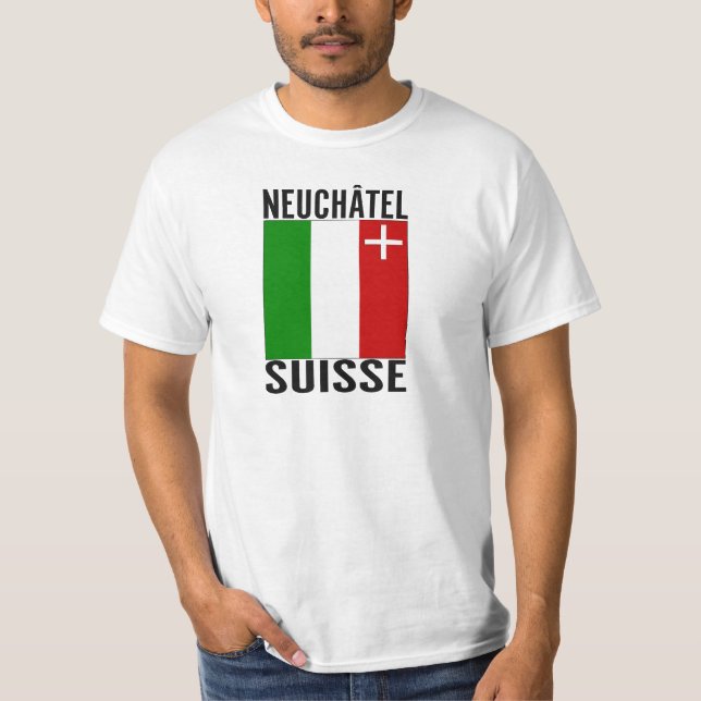 Neuchâtel Suisse Tee Shirt (Framsida)