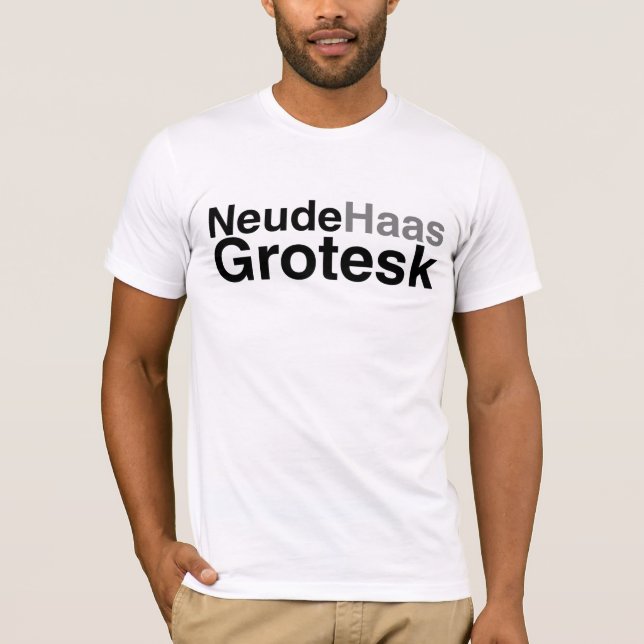 Neude Haas Grotesk T-tröja Tee Shirt (Framsida)