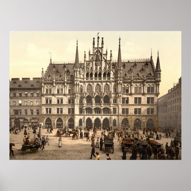 Neues Rathaus i München Poster (Framsidan)