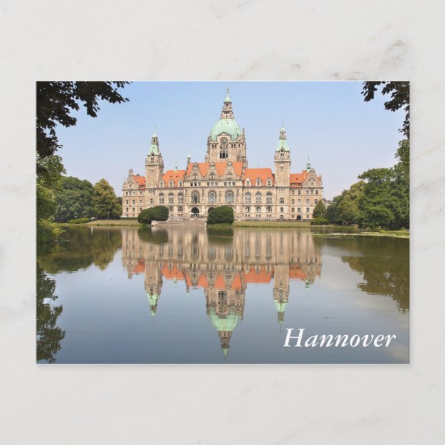 Neues Rathaus in Hannover Vykort (Framsida)