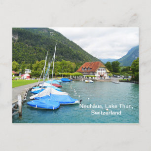 Neuhaus vid Sjö Thun Vykort