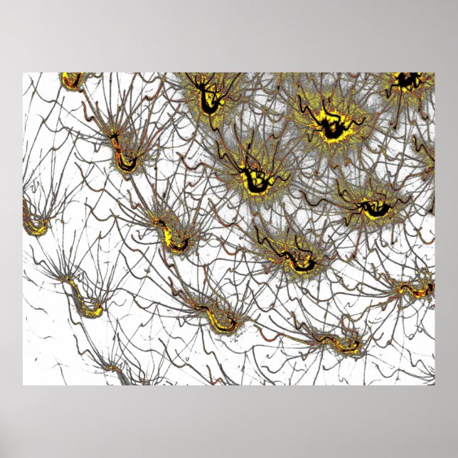 Neural Energy Art Poster Hochwertiges  (Framsidan)